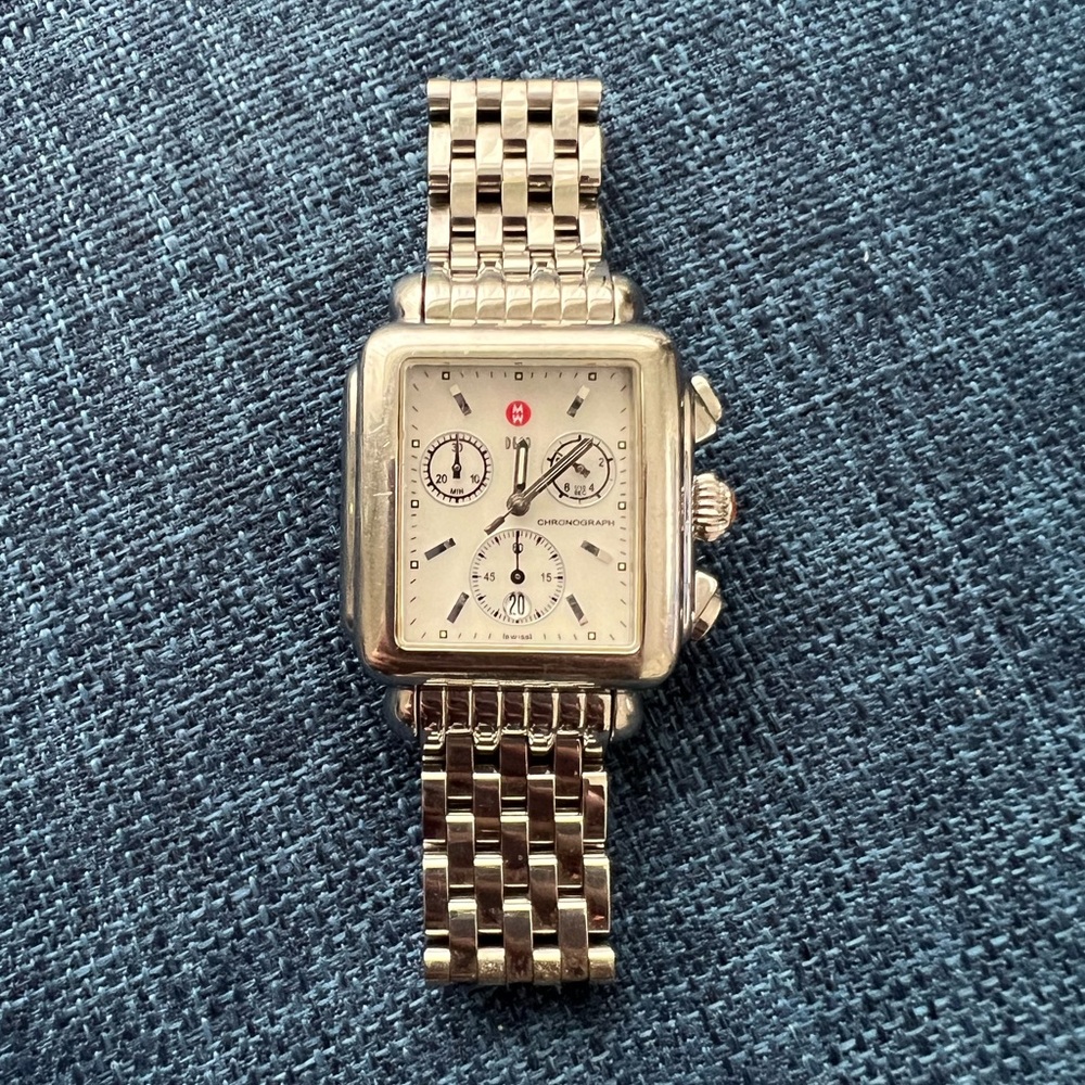 Michele Gold Chronograph Watch